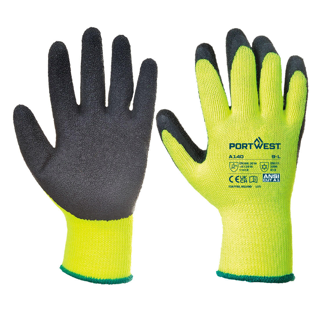 Portwest Cold 10 Latex Crinkle Glove- Style A140