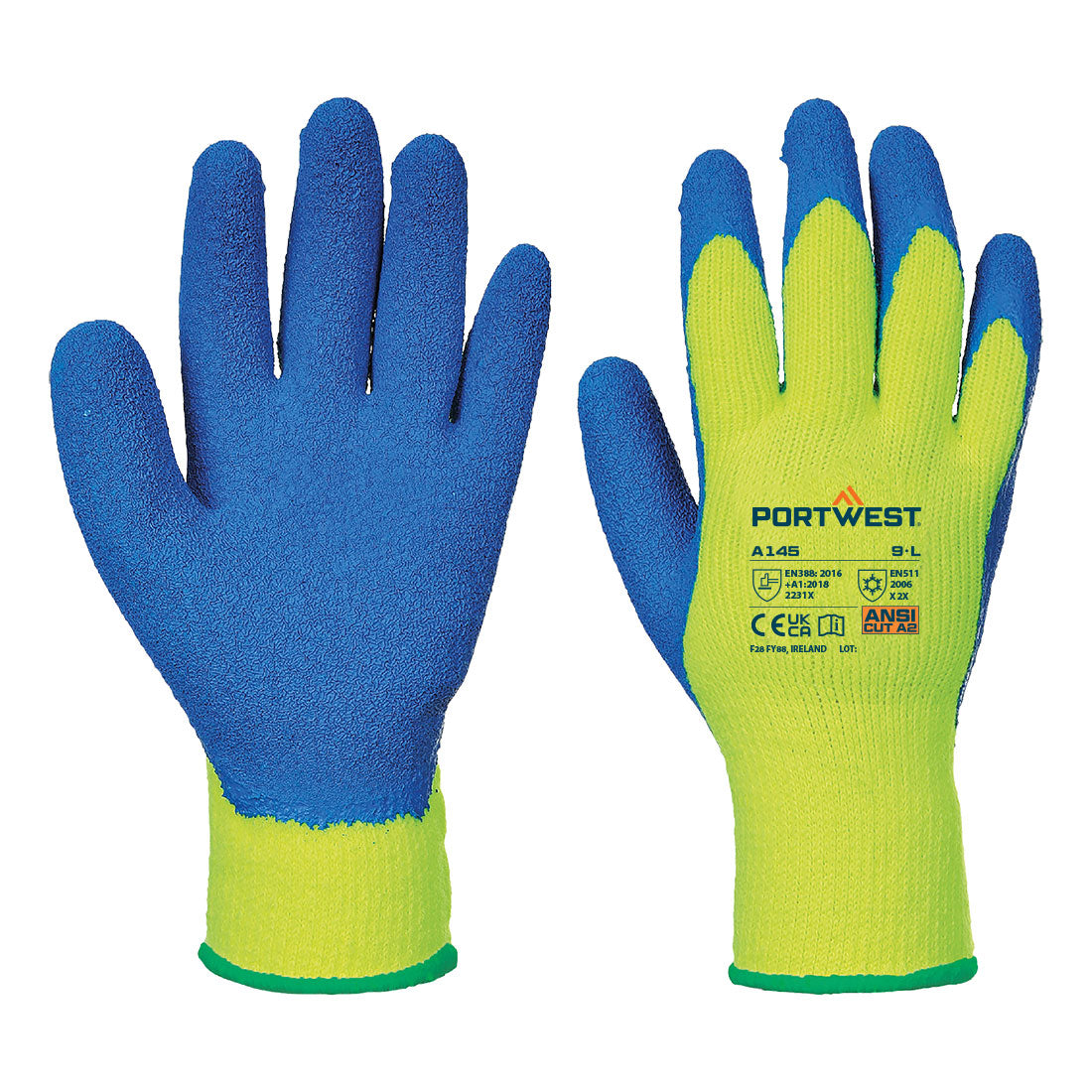 Portwest Cold 7 Latex Crinkle Glove- Style A145