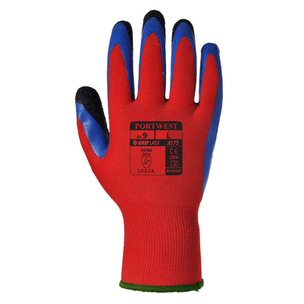 Portwest Grip 13 Latex Double Coated Glove 