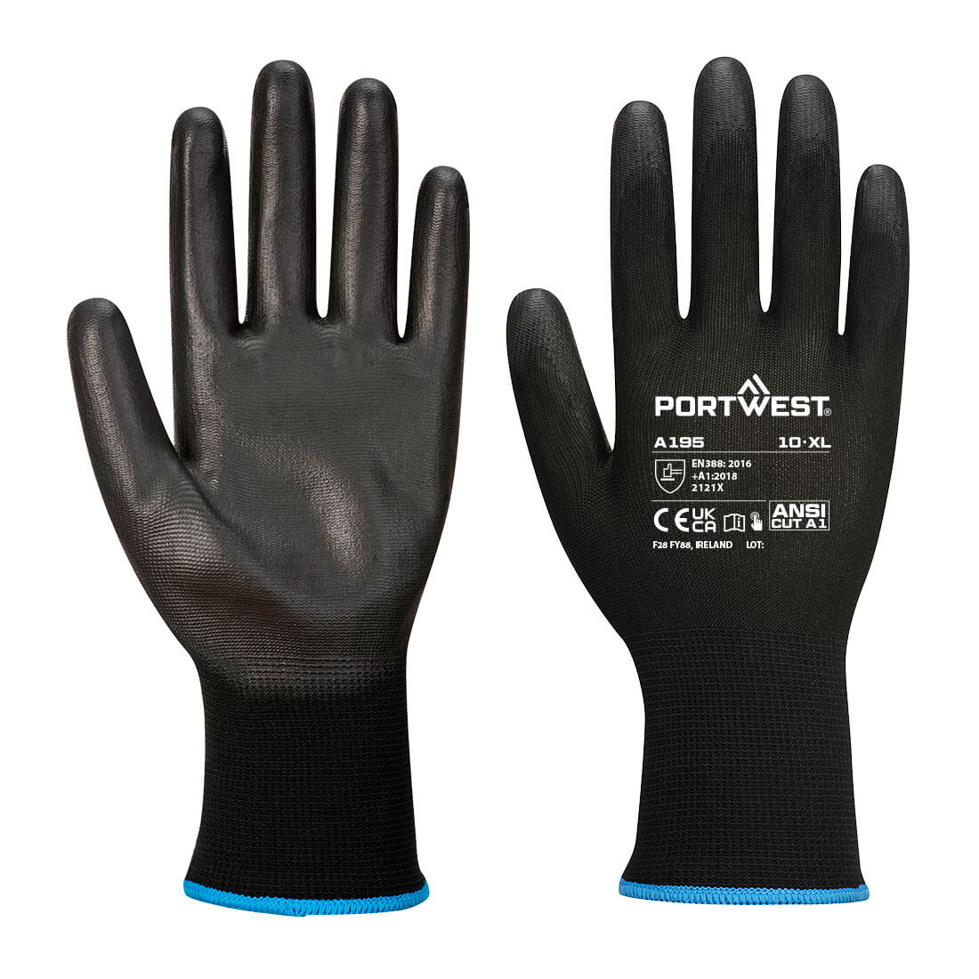Portwest Grip 13 PU Touchscreen Glove - Style A195