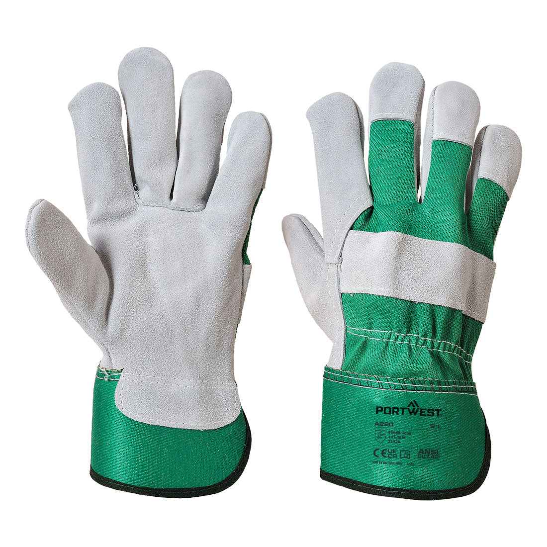Portwest Leather Rigger 130 Cow Split Glove- Style A220