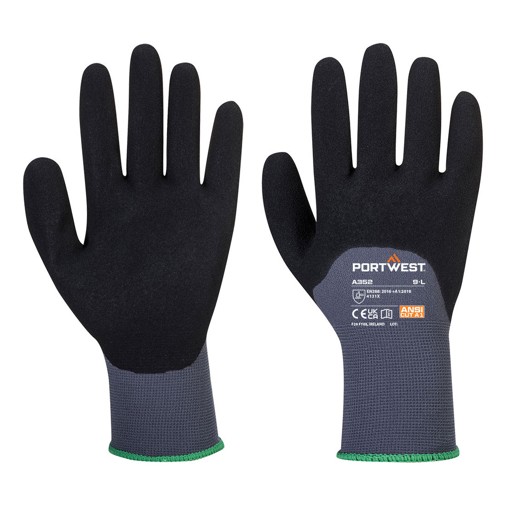 Portwest Grip 15 Nitrile Sandy 3/4 Palm Glove- Style A352