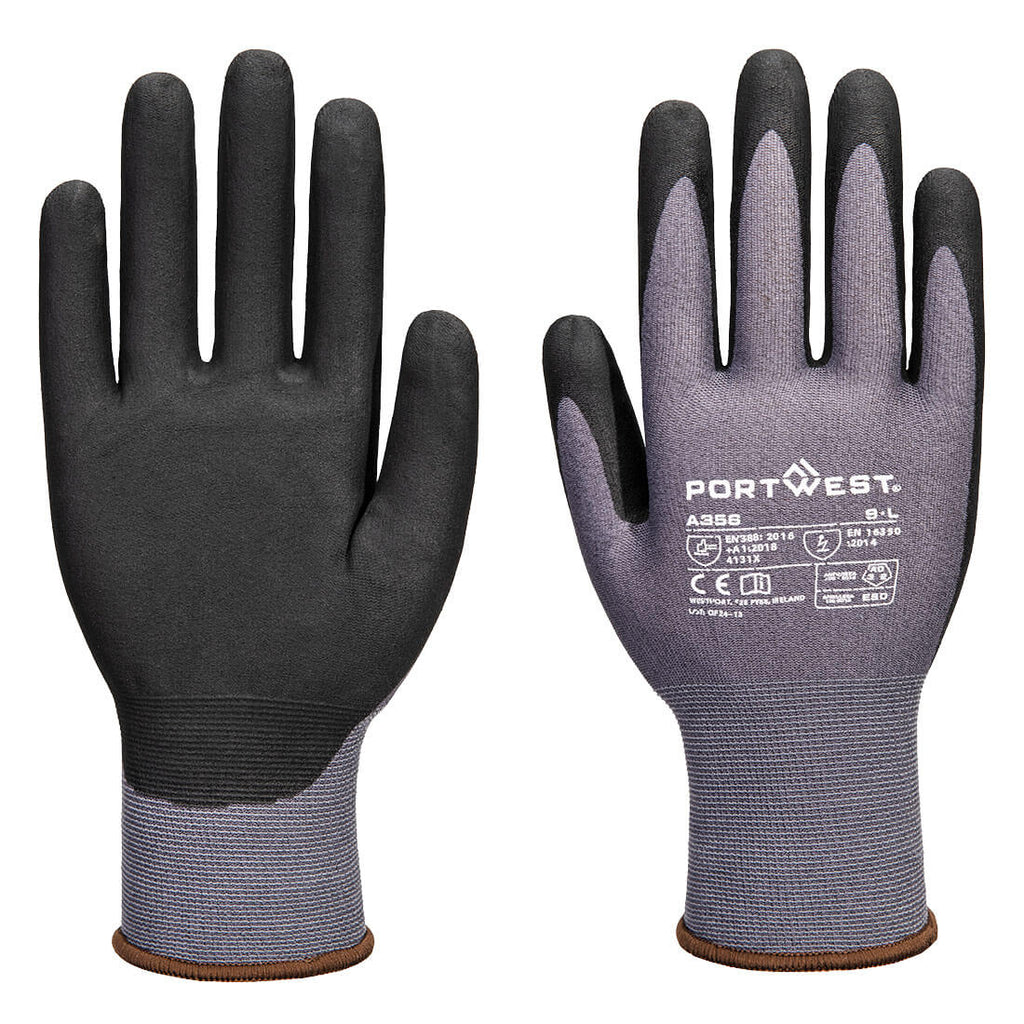 Portwest ESD 15 Nitrile Essential Glove (Pk12)- Style A356