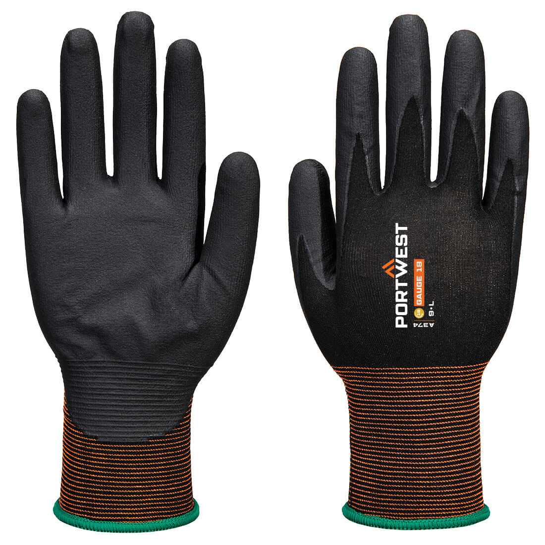 Portwest GP Grip 18 Nitrile Micro Foam Glove- Style A374