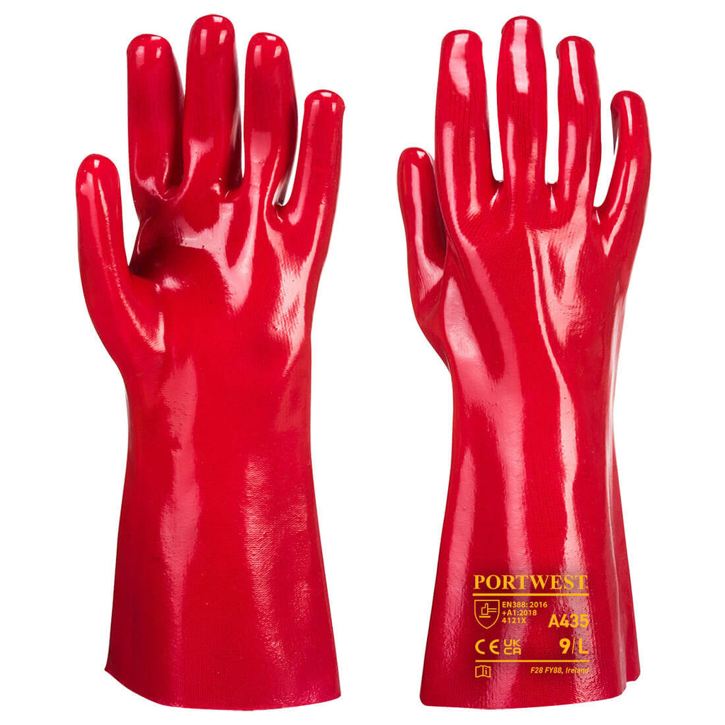 Portwest Grip 12 PVC Gauntlet 35cm- Style A435
