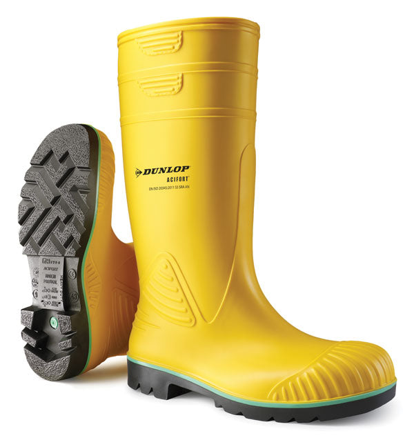 Dunlop  Jobguard Acifort full safety wellingtons.
