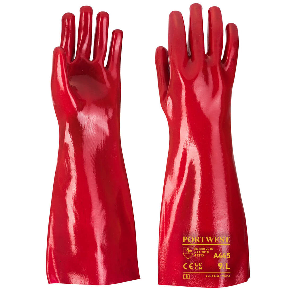 Portwest Grip 12 PVC Gauntlet 45cm - Style A445