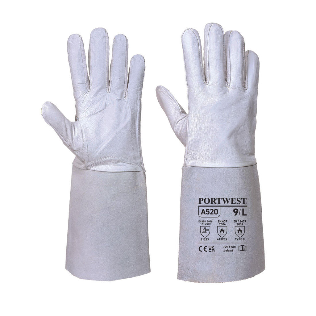 Portwest TIG Welders 85 Grain Leather Gauntlet 