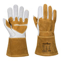 Portwest MIG Welders 320 Grain Leather Reinforced Gauntlet - Style A540