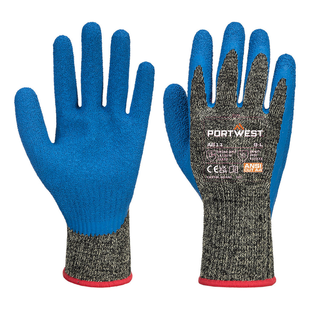 Portwest Cut D10 Latex Aramid Glove- Style A611