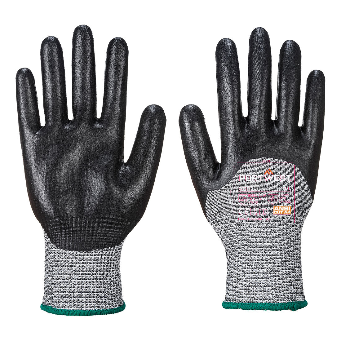 Portwest Cut D13 3/4 Nitrile Foam Glove- Style A621