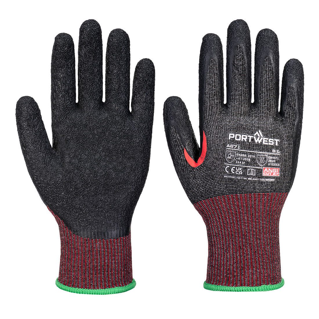 Portwest CS Cut F13 Latex Glove- Style A671