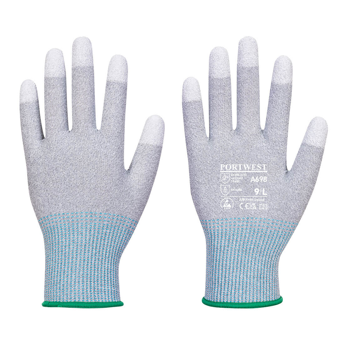 Portwest MR13 ESD PU Fingertip Glove- Style A698