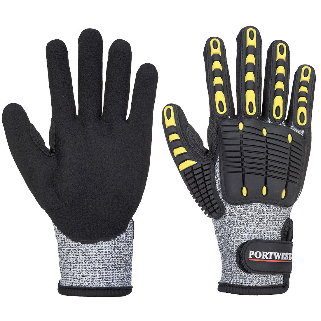Portwest Impact C13 Nitrile Sandy Reinforced Palm Glove- Style A722