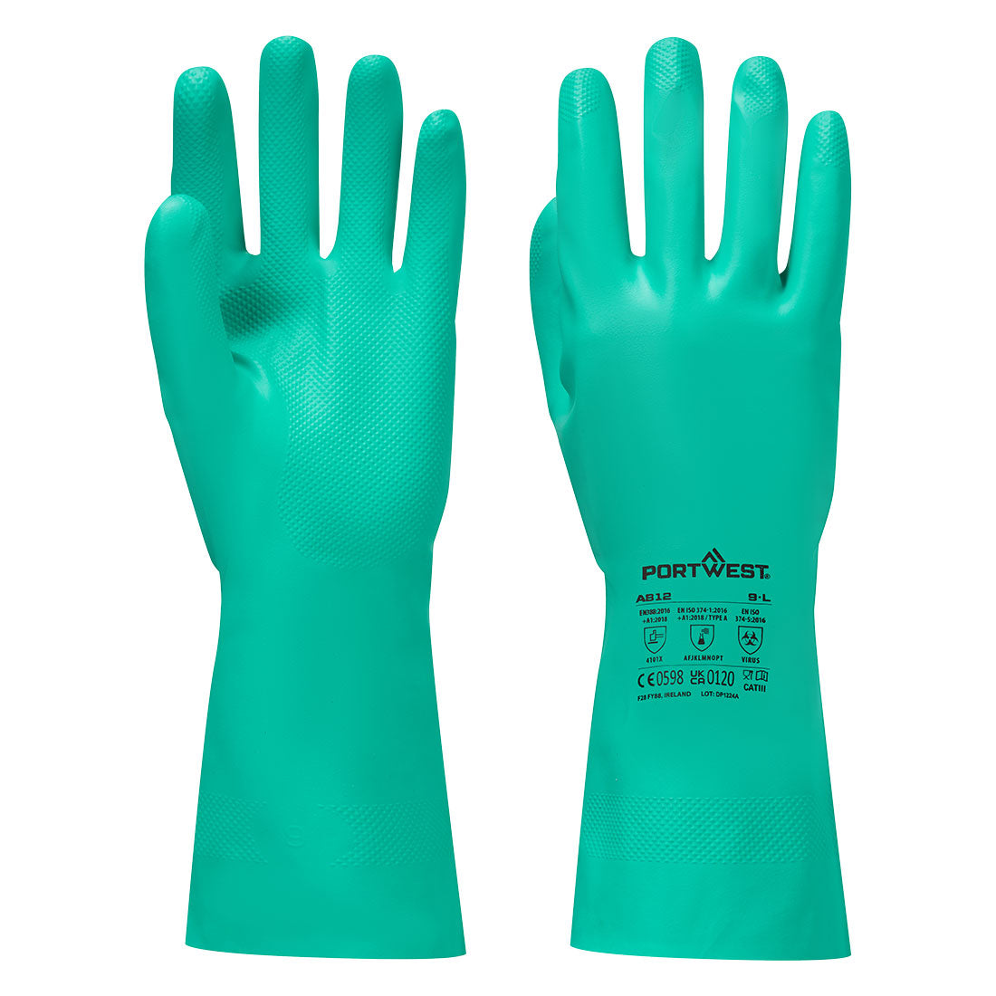 Portwest Chem 330 Nitrile Plus Gauntlet- Style A812