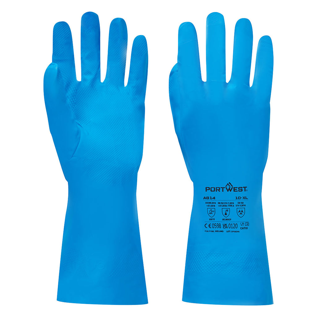 Portwest Chem 330 Nitrile Food Gauntlet- Style A814