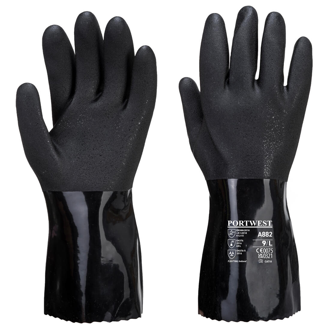 Portwest ESD PVC Chemical Gauntlet- Style A882