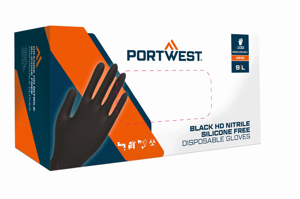 Portwest Disp 7 mil Disposable Glove (Pk100)- Style A930