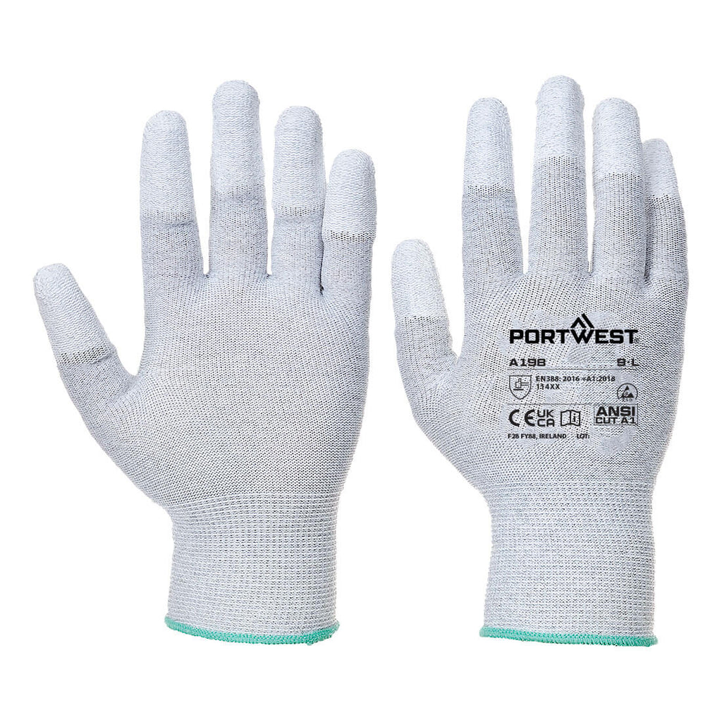 Portwest ESD 13 PU Fingertip Essential Multipack (Pk12)- Style AB198