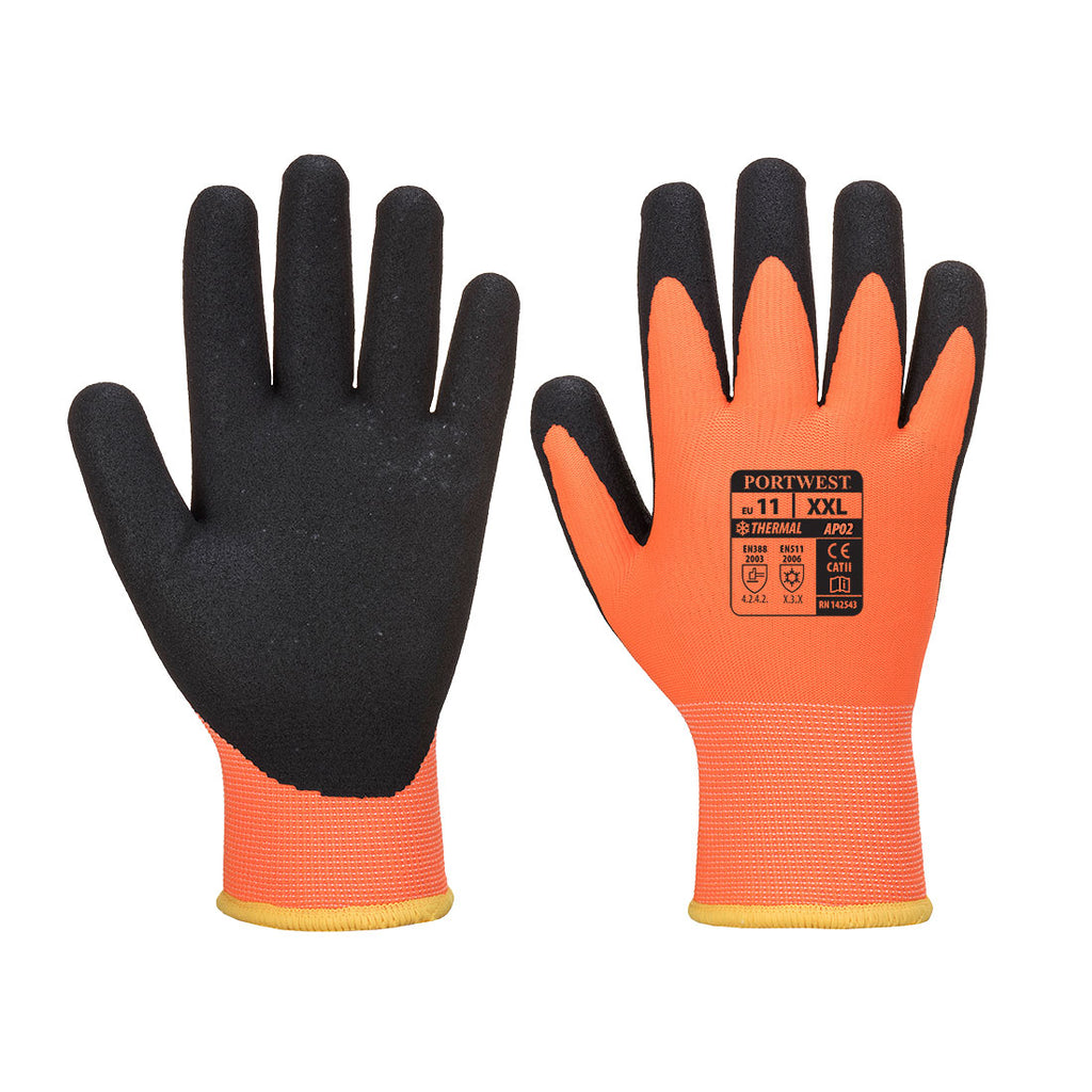 Portwest Cold 10 Nitrile Sandy Liquid Repellent Glove- Style AP02