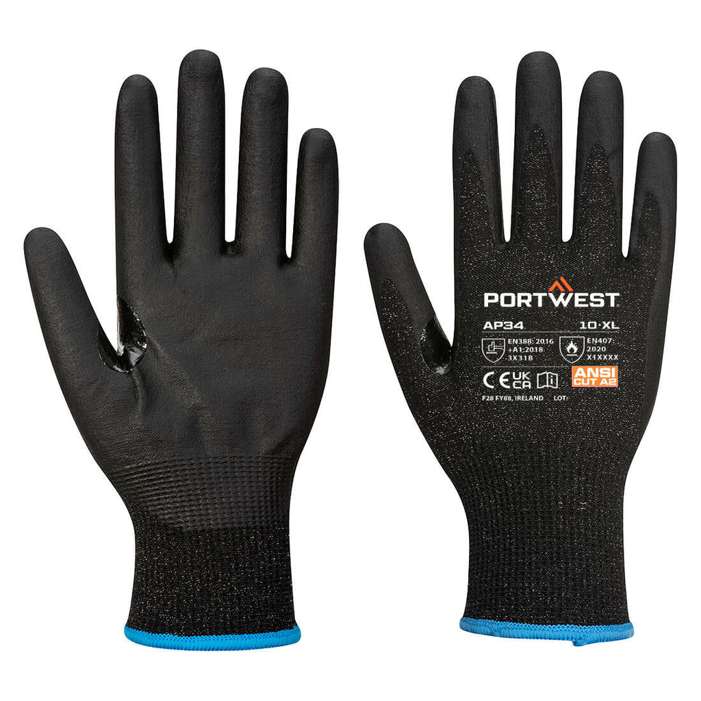 Portwest LR15 Nitrile Foam Touchscreen Glove (Pk 12)- Style AP34