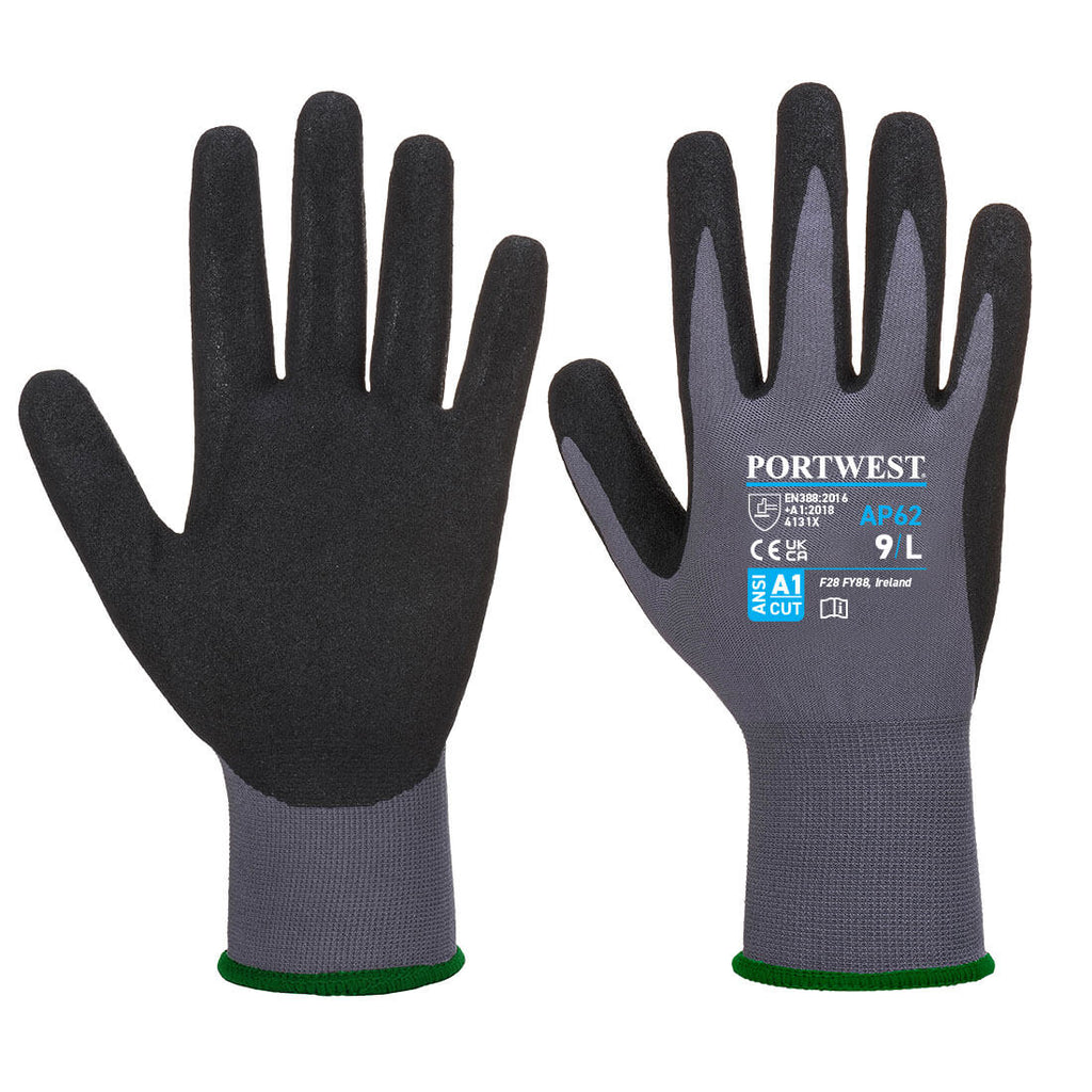 Portwest Grip 15 Nitrile Sandy Aqua Glove - Style AP62