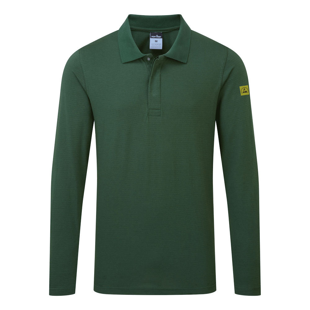 Portwest Anti-Static ESD Polo Shirt L/S- Style AS23