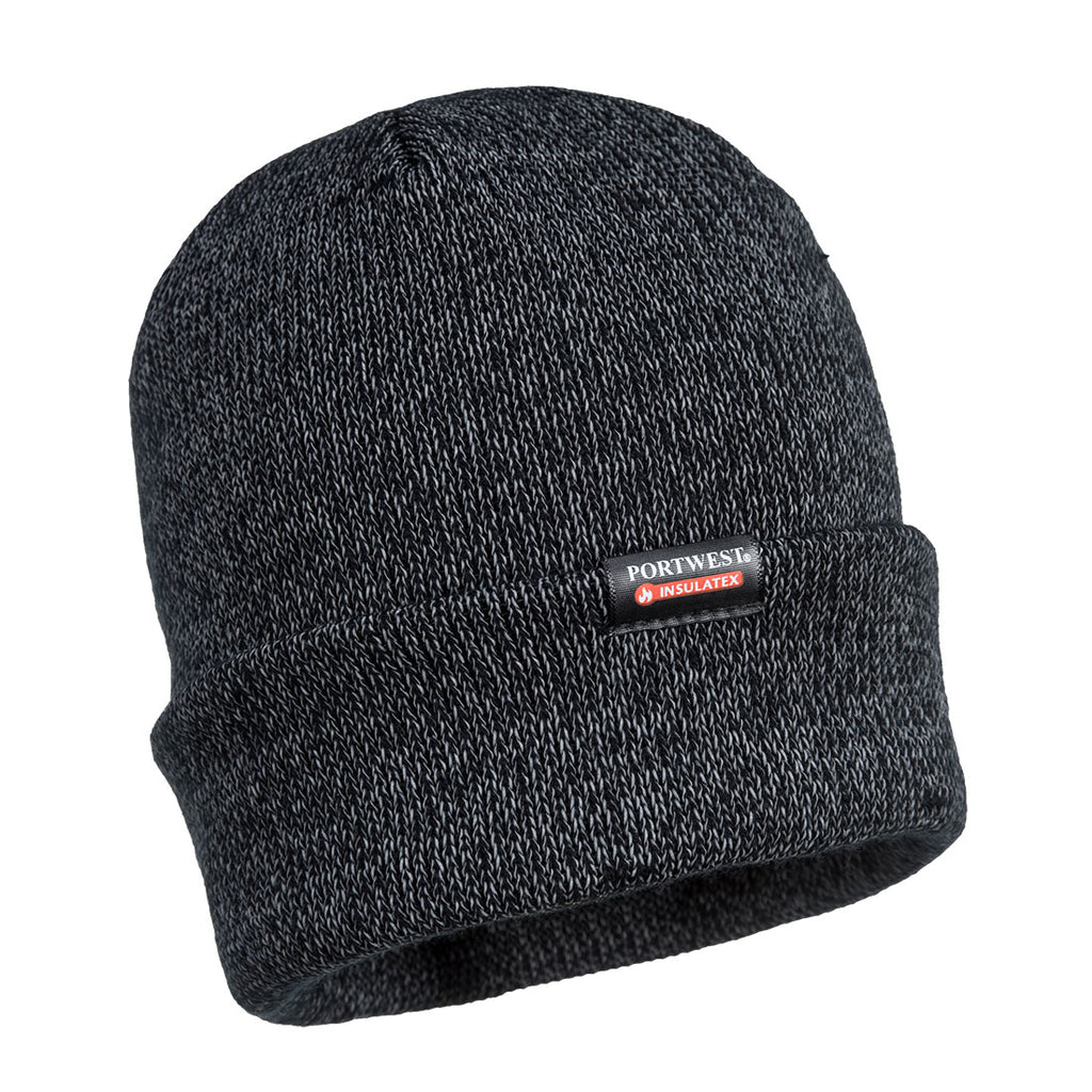 Portwest Insulated Knit Reflective Yarn Beanie- Style B026