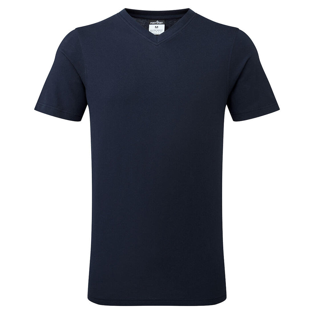 Portwest V-Neck Cotton T-Shirt S/S- Style B197
