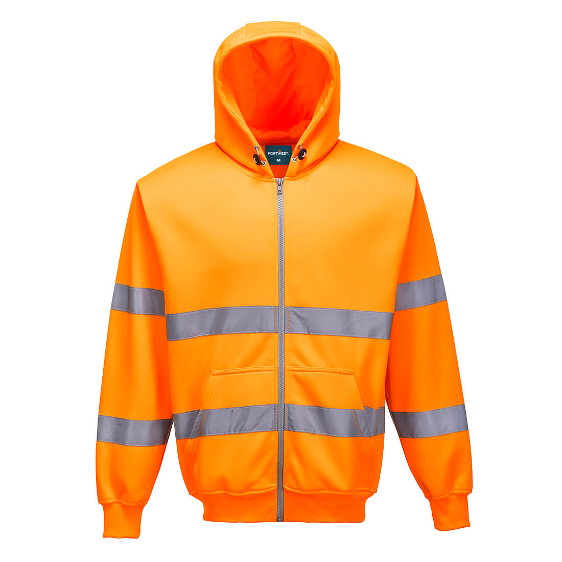 Portwest Hi-Vis Zipped Hoodie- Style B305