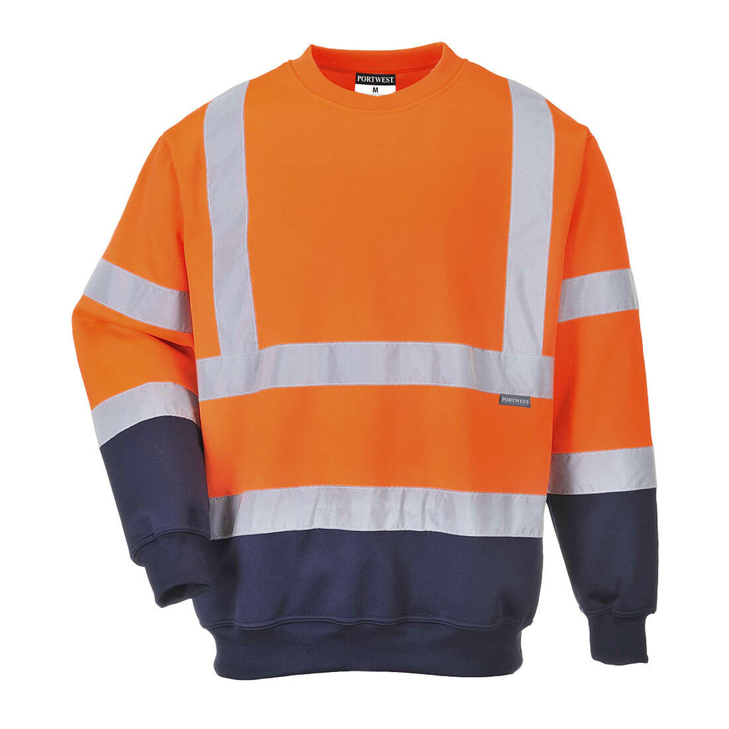 Portwest Hi-Vis Contrast Sweatshirt- Style B306