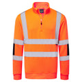 Portwest Hi-Vis Knitted Half Zip Sweatshirt - Style B314
