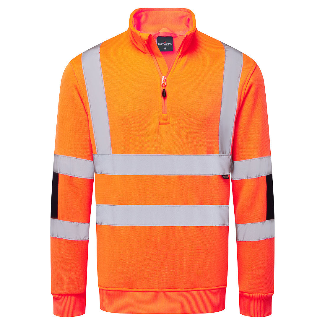 Portwest Hi-Vis Knitted Half Zip Sweatshirt - Style B314