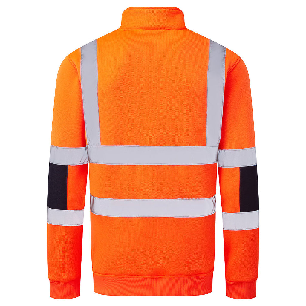 Portwest Hi-Vis Knitted Half Zip Sweatshirt - Style B314