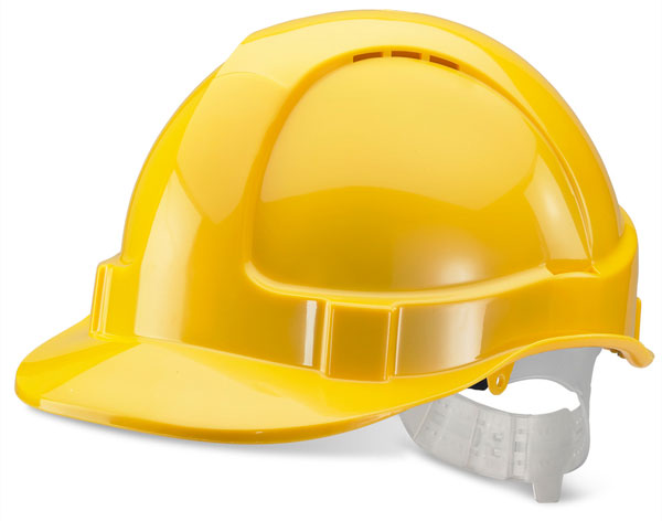 Beeswift Economy Vented Safety Helmet. (Each)