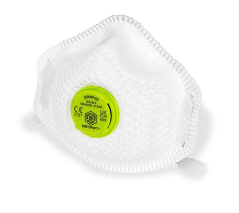 Beeswift Vented P2 Premium Mesh Cup Mask. (Per 10)