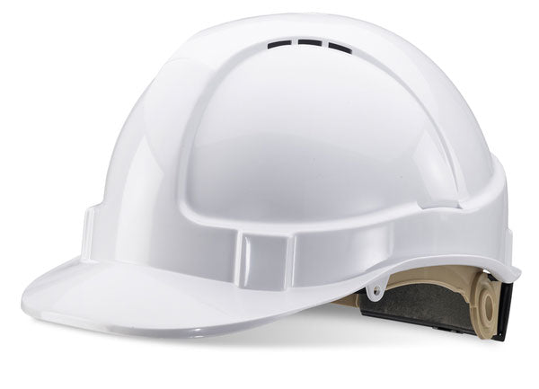 Beeswift Wheel Ratchet Vented Safety Helmet. (Each)