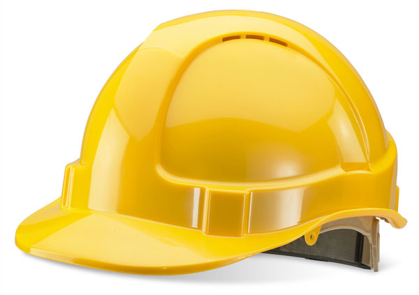 Beeswift Wheel Ratchet Vented Safety Helmet. (Each)