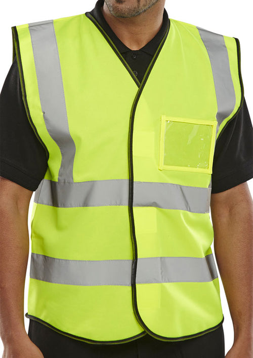 Beeswift Id Vest Hi-Vis. (Each)