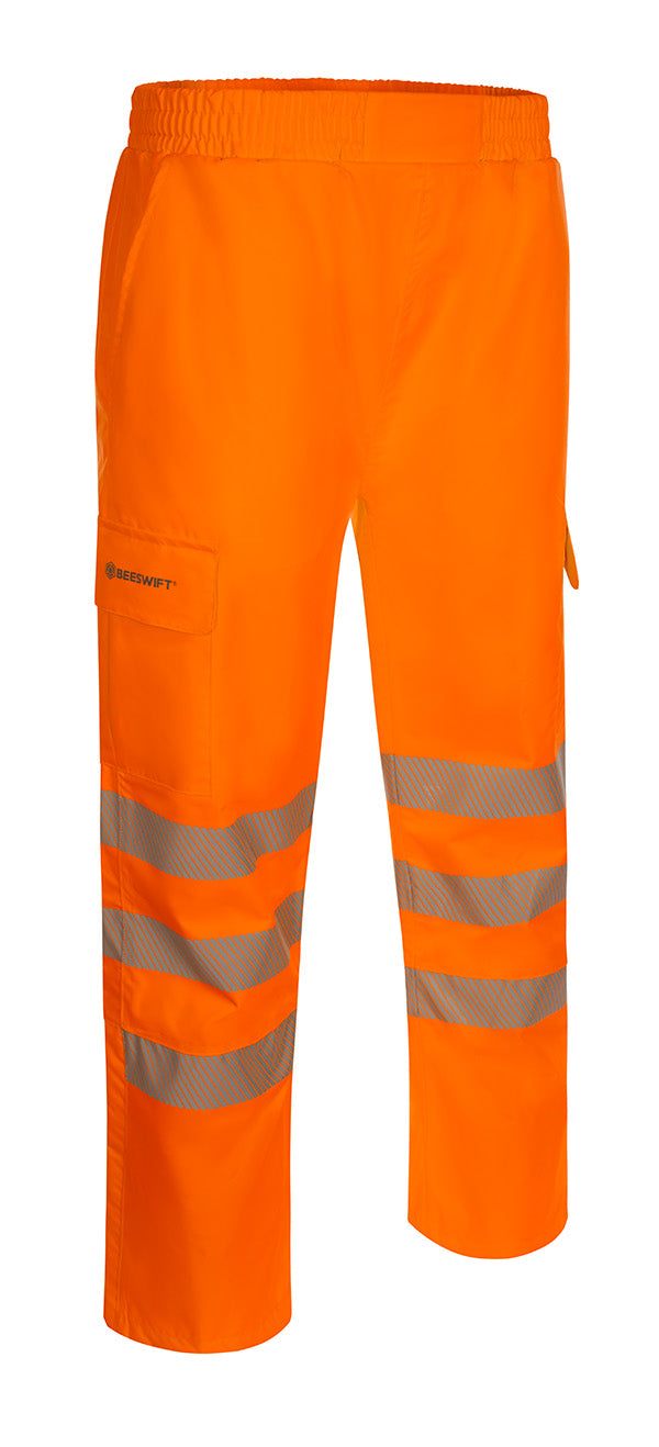 Beeswift Birkdale Hi-Vis Waterproof Breathable Trousers. (Each)