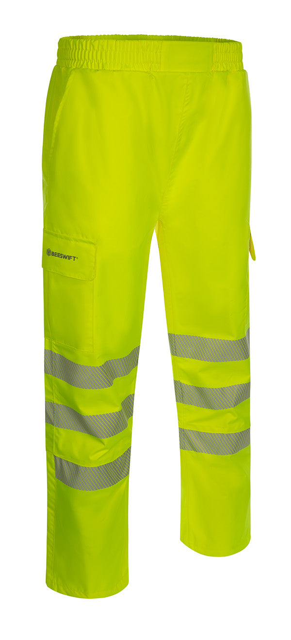 Beeswift Birkdale Hi-Vis Waterproof Breathable Trousers. (Each)