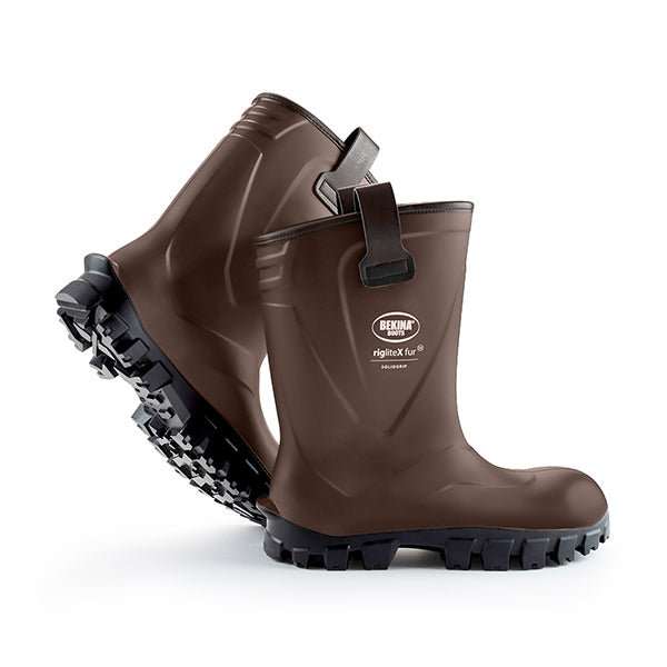 Bekina Riglite X Solid Grip Fur Full Safety Wellingtons S5. (Pair)