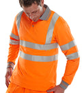 Beeswift Long Sleeve Hi-Vis Polo Shirt. (Each)
