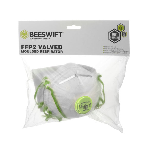 Ffp2V Moulded Valved Respirator 5 Pack. (Each)