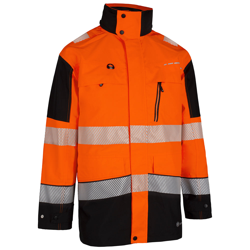 Beeswift Deltic Hi-Vis Two-Tone Ripstop Breathable And Waterproof Rail Jacket. (Each)