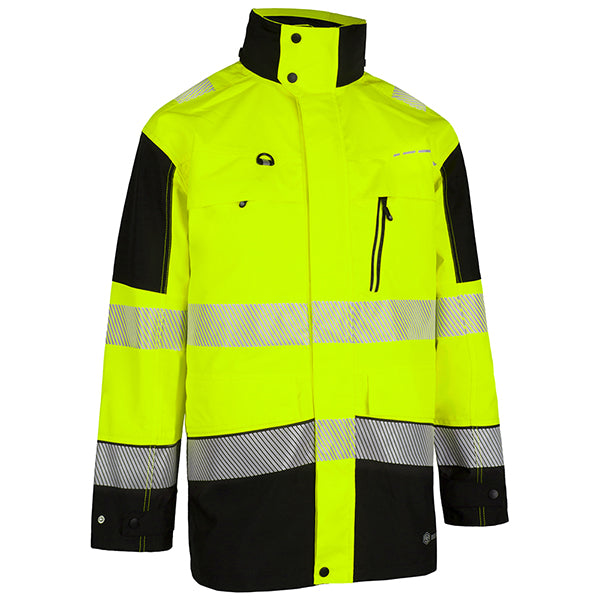 Beeswift Deltic Hi-Vis Two-Tone Ripstop Breathable And Waterproof Rail Jacket. (Each)