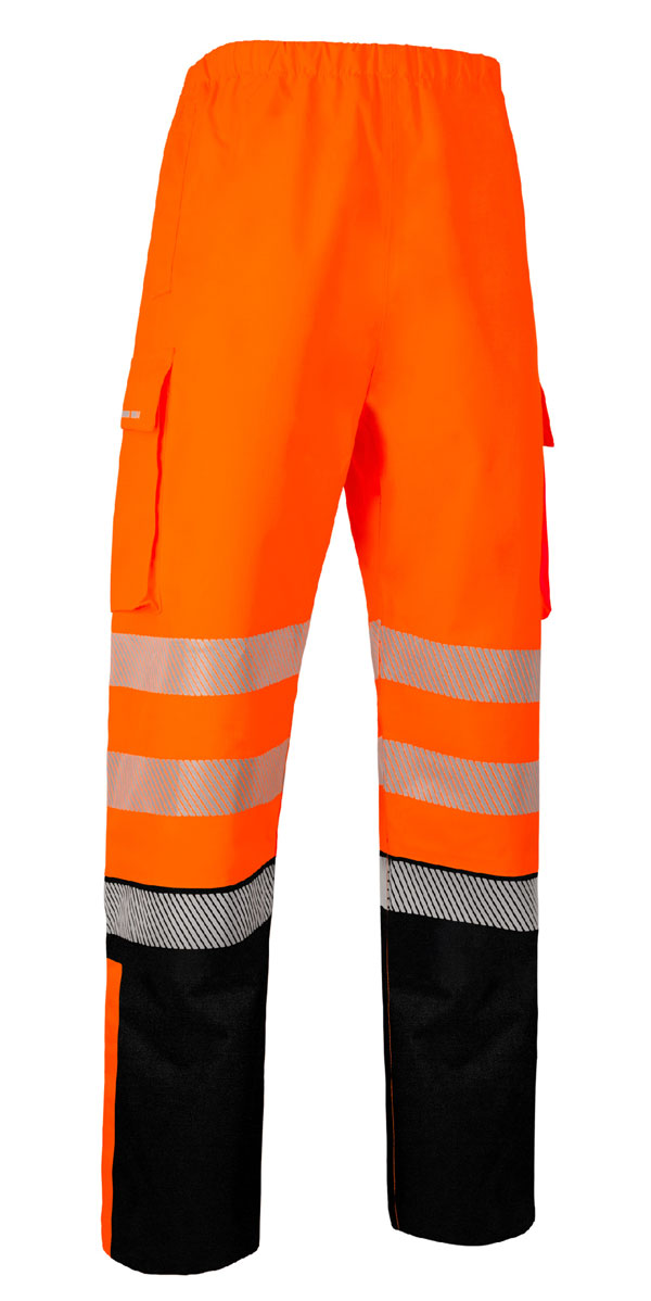 Beeswift Deltic Hi-Vis Two-Tone Ripstop Breathable And Waterproof Rail Overtrouser. (Each)