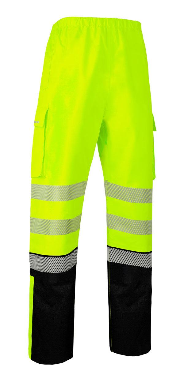 Beeswift Deltic Hi-Vis Two-Tone Ripstop Breathable And Waterproof Rail Overtrouser. (Each)