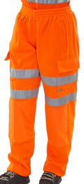 Beeswift Fleece Jogger Hi-Vis Trousers. (Each)
