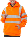 Beeswift Essential Pull-Over Hi-Vis Hoodie. (Each)